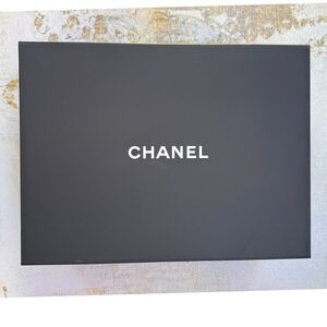 Chanel Large Black Magnetic Folding Gift Box with Tissue Paper 16x12x6